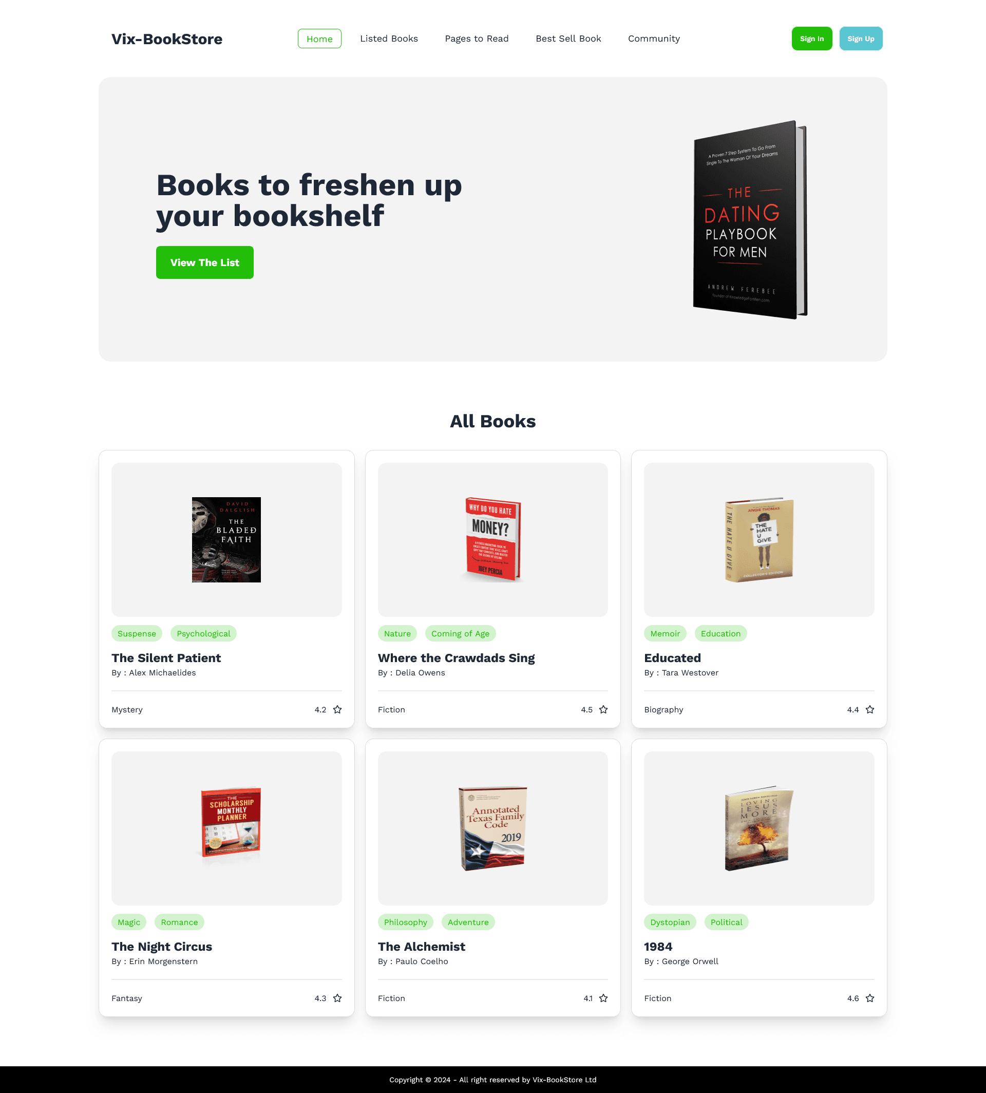 Vix BookStore